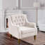 Fauteuil d'appoint capitonné capitonné avec repose-pieds-1964779647