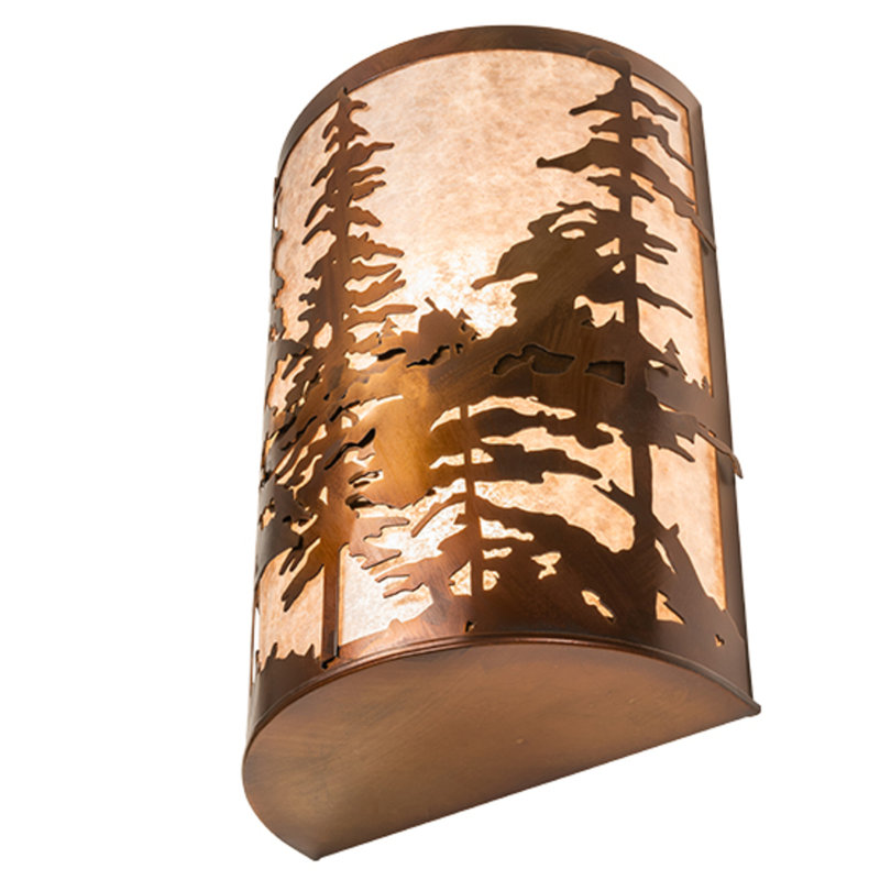 Applique murale en acier Tall Pines, Argent