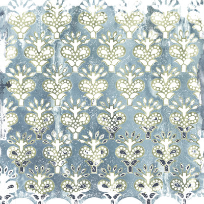 Carrelage fleur en pierre VI