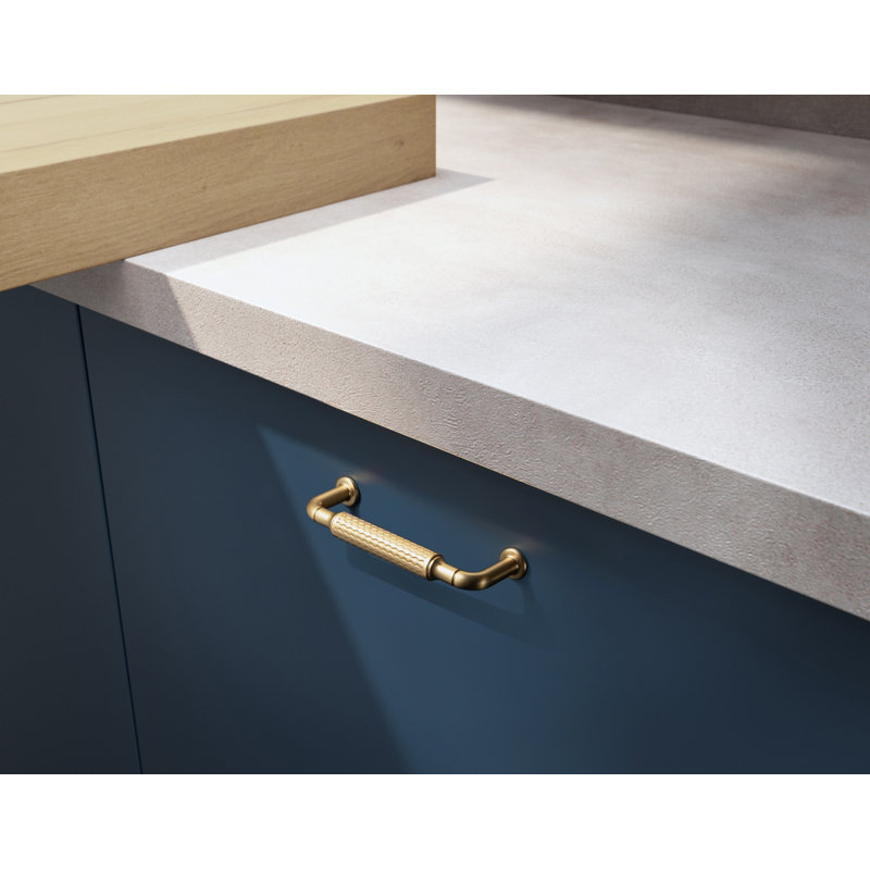 Anti-Slip Wave Pattern Cabinet Pull Multipack, 3 3/4", Champagne Bronze