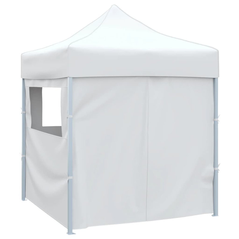 3m x 3m Steel Pop-Up Party Tent, 200cm W x 200cm D, White