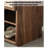 Large-capacity solid black walnut rattan shoe cabinet