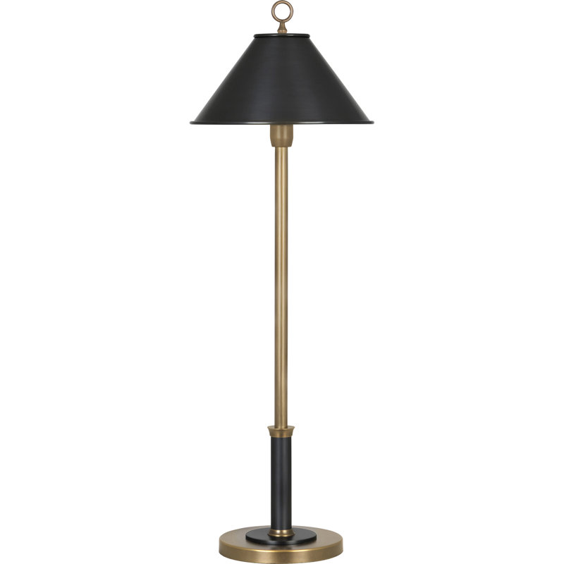 Aaron Buffet Table Lamp, Warm Brass/Deep Patina Bronze