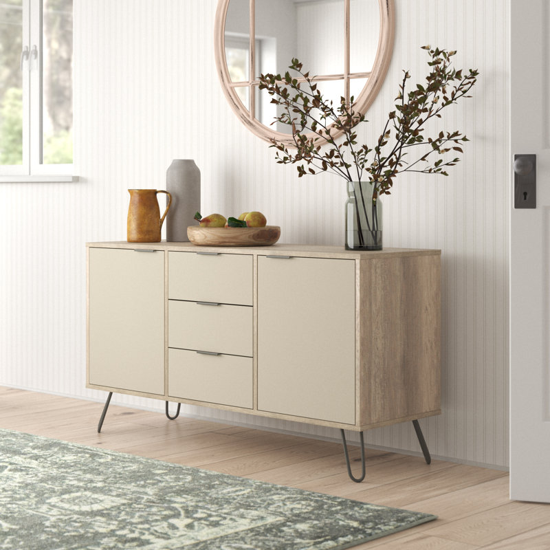 Mariel 2 Door,3 Drawer, Medium Sized Sideboard Industrial Design