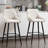 Lemarcus Upholstered Counter Stool with Metal Frame-810680605
