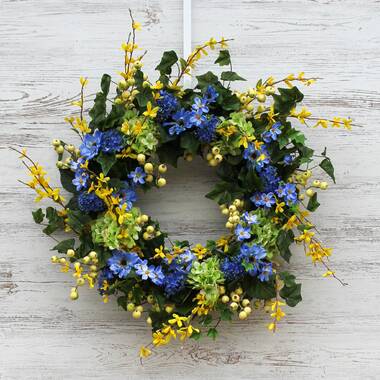 Lemon/Floral Foam Wreath Primrue Size: 28 H x 28 W x 6.5 D