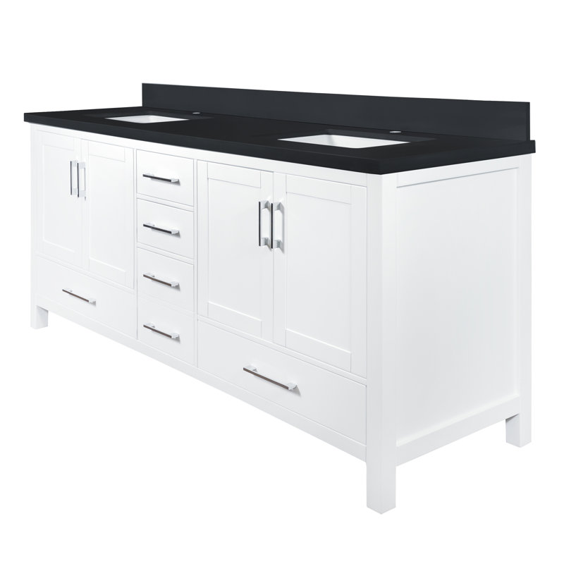Ensemble de meuble-lavabo double 73 po Gordan