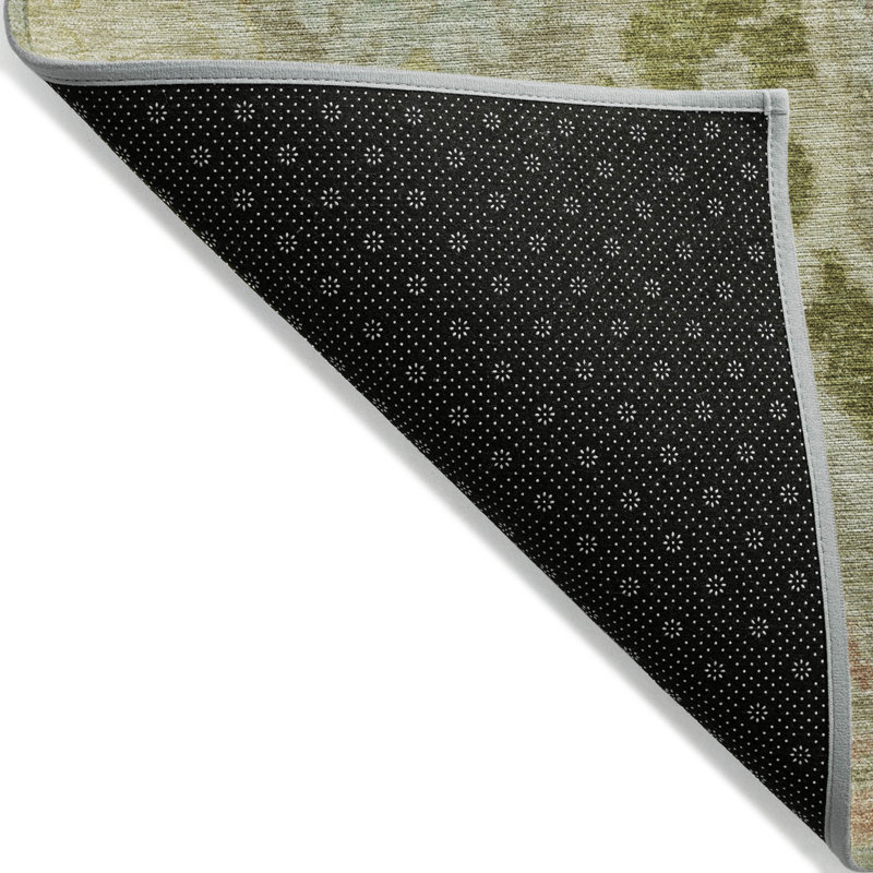 Tapis kaki Xhevrie intérieur / extérieur lavable à la machine, Rectangle 1 pi 8 po x 2 pi 6 po