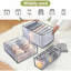 Organisateur de garde-robe 7 grilles, organisateurs de tiroir pour vêtements, placard pliable et panier de rangement, organisateur de vêtements, boîte de compartiment à vêtements, chambre de dortoir 4 pièces
