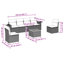 Ensemble de canapé de jardin Vidaxl gris