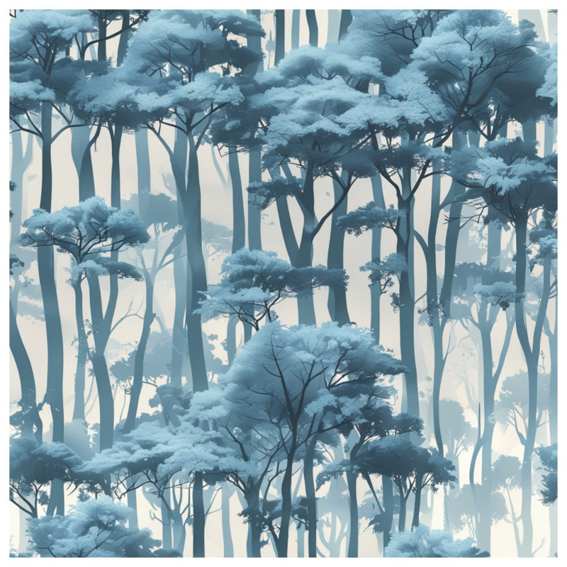 Rideaux de fenêtre Blue Misty, 50 po x 92 po - 1 panneau, Transparent