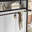Lit escamotable avec tablettes, lit escamotable en métal au design pliable et peu encombrant-1706987818