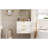 24Inch Wall Mounted Floating Cabinet W/Double Drawer, Floating Rectangular Vanity Small Bathroom Sink With Single Faucet Hole And Overflow, Modern Bathroom Cabinet With Ceramic Basin Sink-2093671128