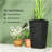 Modern Design Stackable Tapered Planters,Set Of 3 Outdoor Planters-961043010