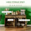 Buffet de cuisine avec portes de style grange, tiroirs et tablettes réglables-2130675764