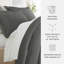 Ensemble de literie 8 pièces - Housse de couette unie, ensemble d'édredon et ensemble de draps à motifs-99311842-99311843