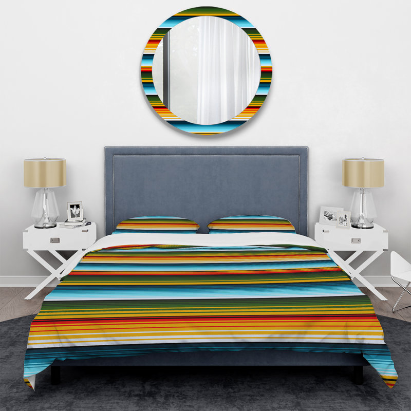 Ensemble de housse de couette en microfibre jaune / bleu 3 pièces