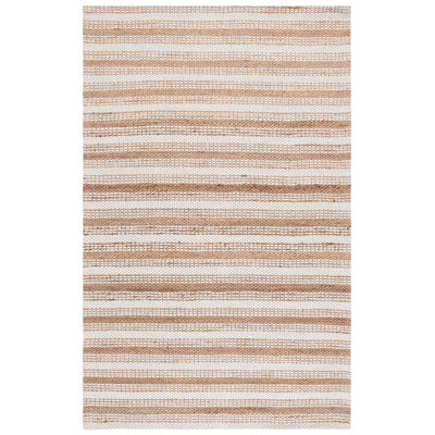 Natural Fiber 101 Hand Loomed 80% Wool; 20% Cotton Striped Rug