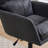 Artificial Leather, Pu Leather, Black Base, Adjustable In Height, Suitable For Office, Bedroom, Dressing Table And Other Environments. An Office Chair. Black