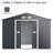 Gymax 9' X 8' Metal Traditional Storage Shed