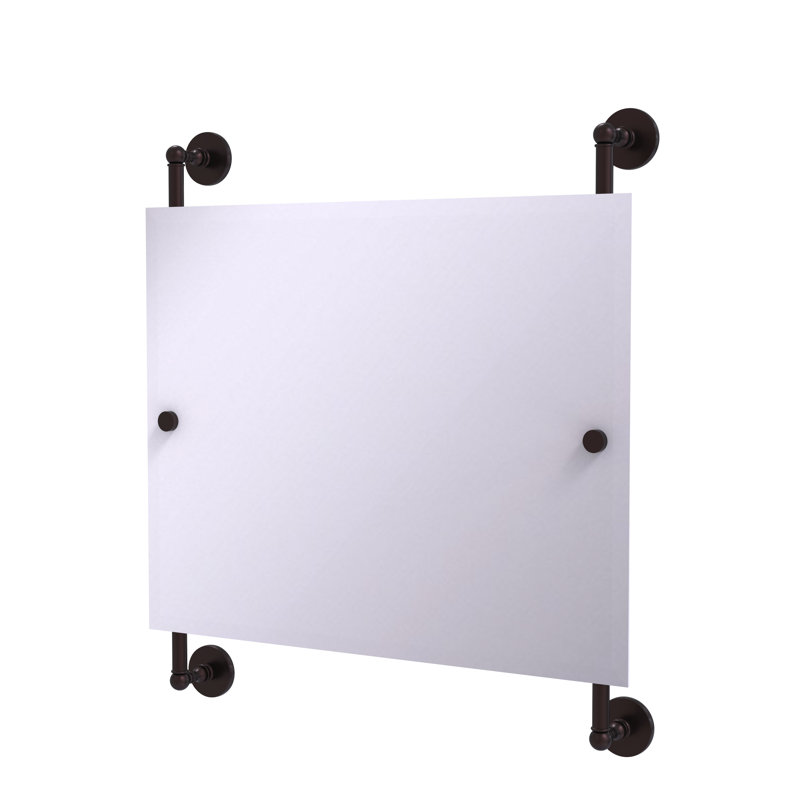 Miroir murale de paysage Dalston, Bronze antique, H 28,7 po x l 26 po