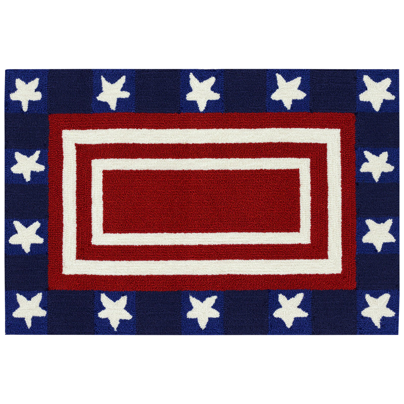 Dallie Polyester Kitchen Mat, Rectangle 1'8" x 2'6"
