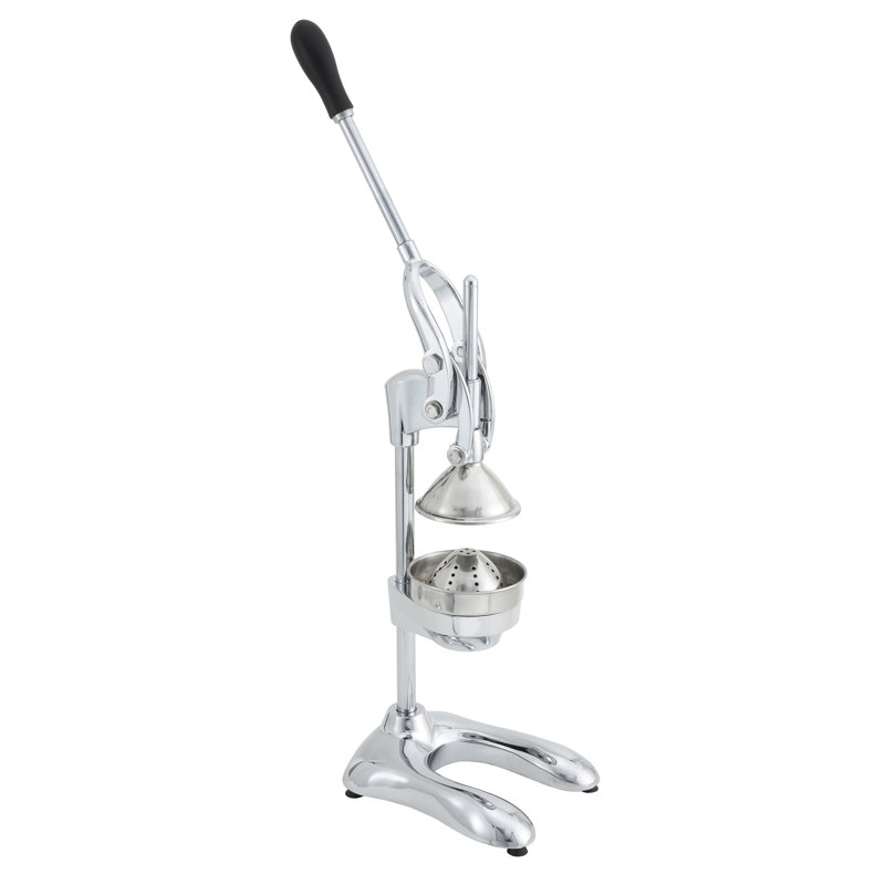 Heavy-Duty Stainless Steel Manual Citrus Juicer with Rubber Grip