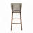 Lunor 30.5 Inch Seat Height Fabric and Rubberwood  Barstools-2030365337