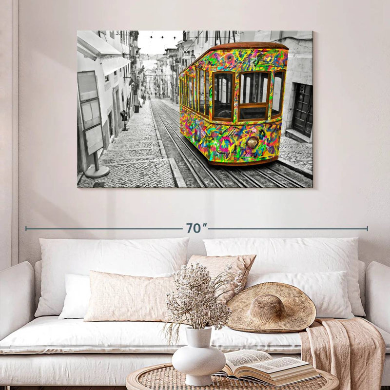Mehar Lisbon Tram, 32" H x 48" W