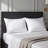 Luxury Cooling Down Alternative Queen bed Pillows with Plush Support Satin stripe Fiber bed Pillow-1595939123