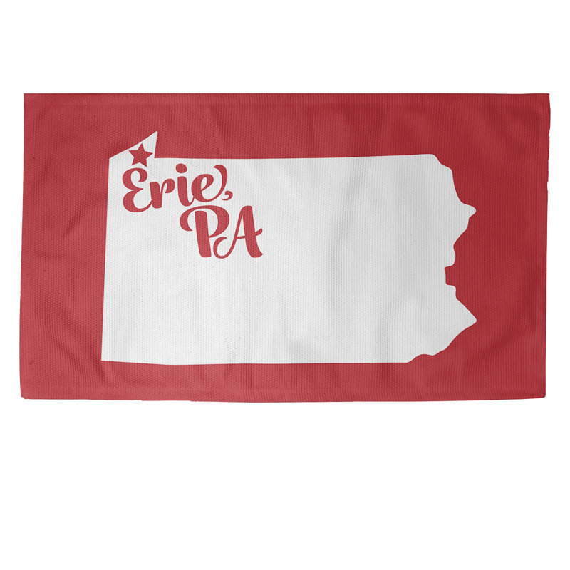 Tapis de zone rouge erie pennsylvanie, Rectangle 5 pi x 7 pi