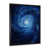 Impression noire sur toile encadrée