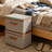 2 PCS Storage Bins with Lids, Collapsible Closet Organizer Container, Fabric Organizer Box with Handles, Decorative Storage Boxes with Lids for Organizing Clothes, Books, Light Grey-412948031