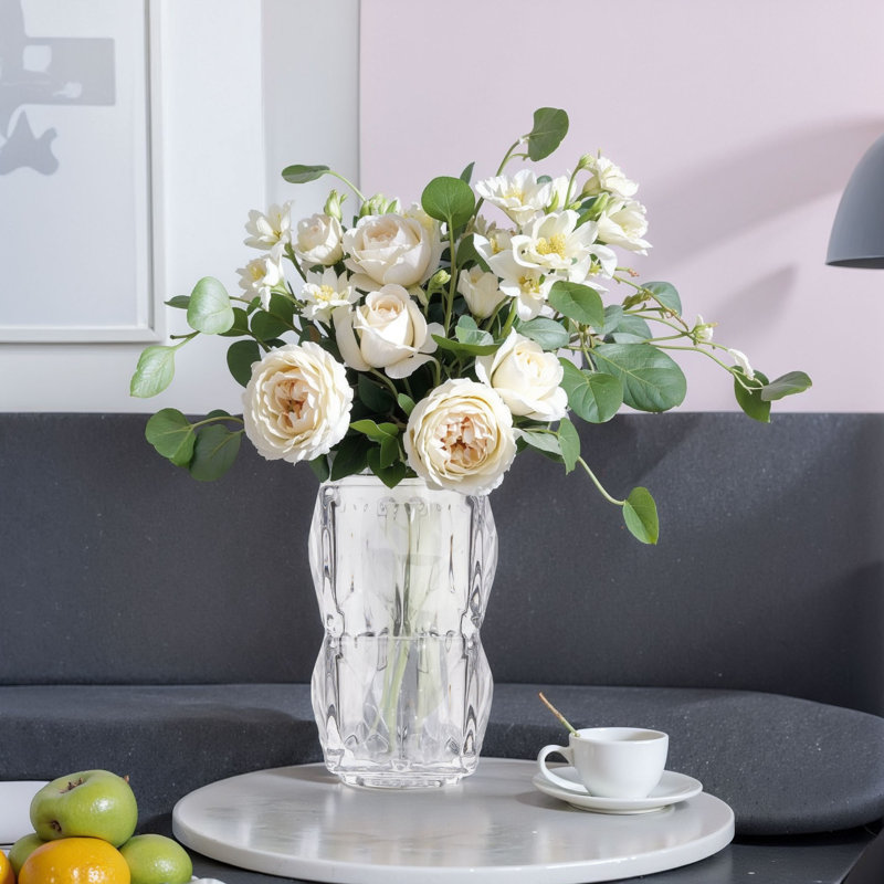 Vase en verre moderne et mignon en verre avec vase en verre Jurita
