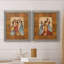 Rythme - ensemble de 2 reproductions d'art sur toile encadrées-175661665-175661695