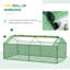 Mini serre chaude d'extérieur portative pour plantes de 71 po x 36 po x 28 po Outsunny