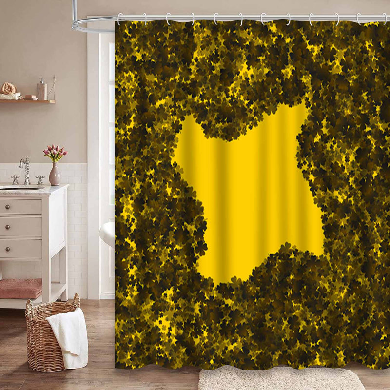 Rideau de douche Clover Confetti, L 72 po x l 84 po