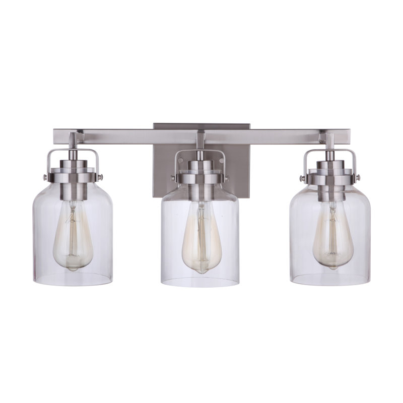 Barreras 3 - Light Vanity Light, Brushed Polished Nickel