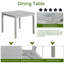 Ensemble de table de salle à manger 5 pièces en bois avec table carrée et 4 chaises rembourrées, avec décoration en cristal pour une expérience culinaire améliorée