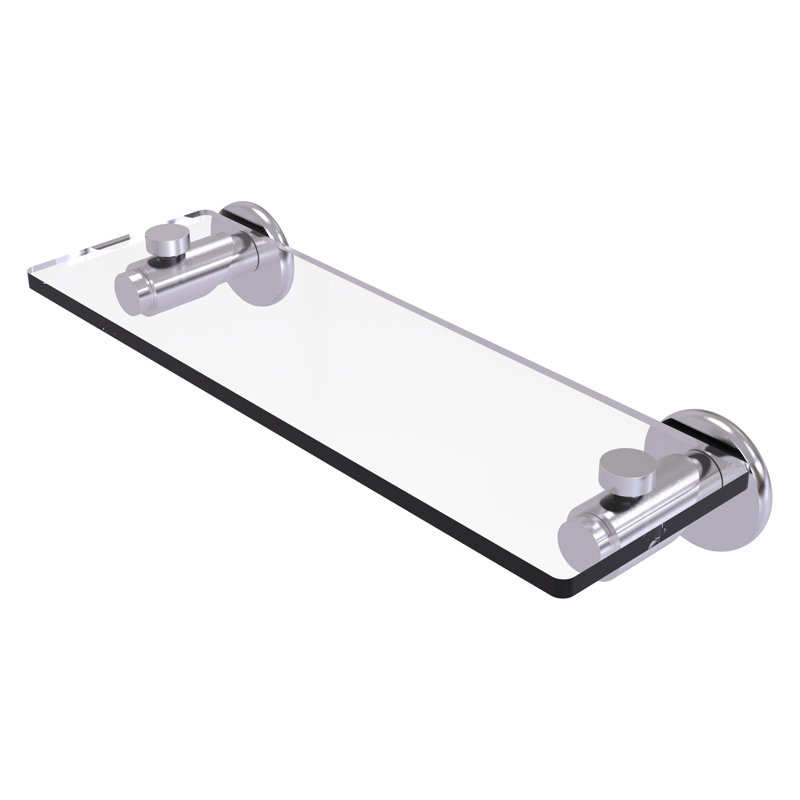 Marnell Bracket Shelf, 16", Satin Chrome