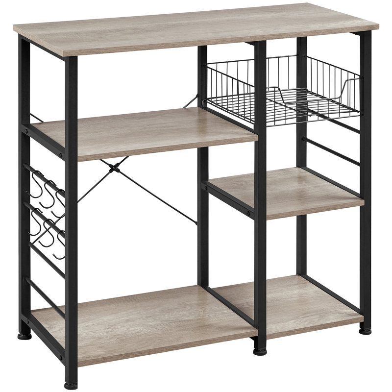 Finck Kitchen Island, Gray