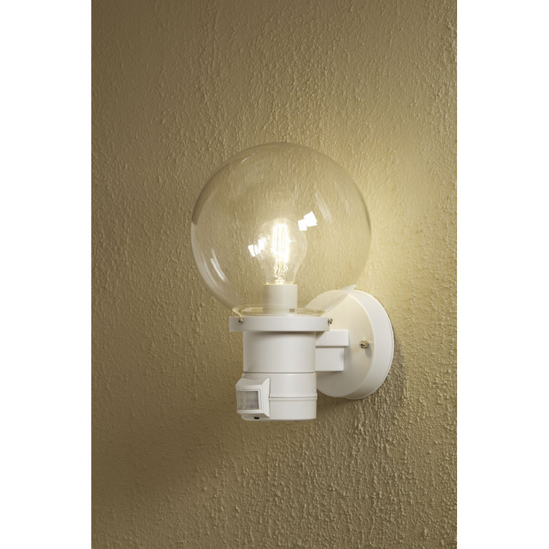 Nemi White Outdoor Armed Sconce, Matt White