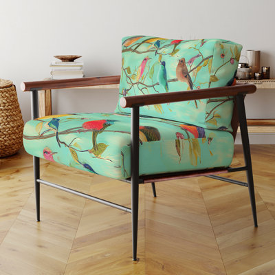 Chaise avec accoudoirs rembourrée Mailer