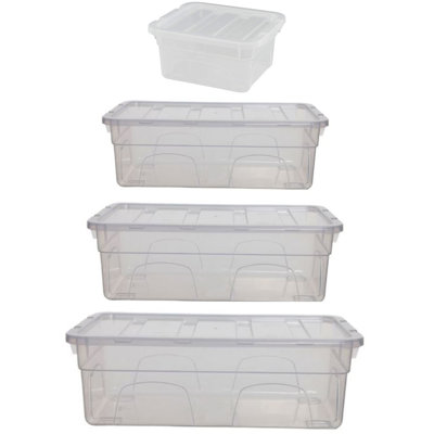 Whitefurze Polyethylene Plastic Underbed Storage