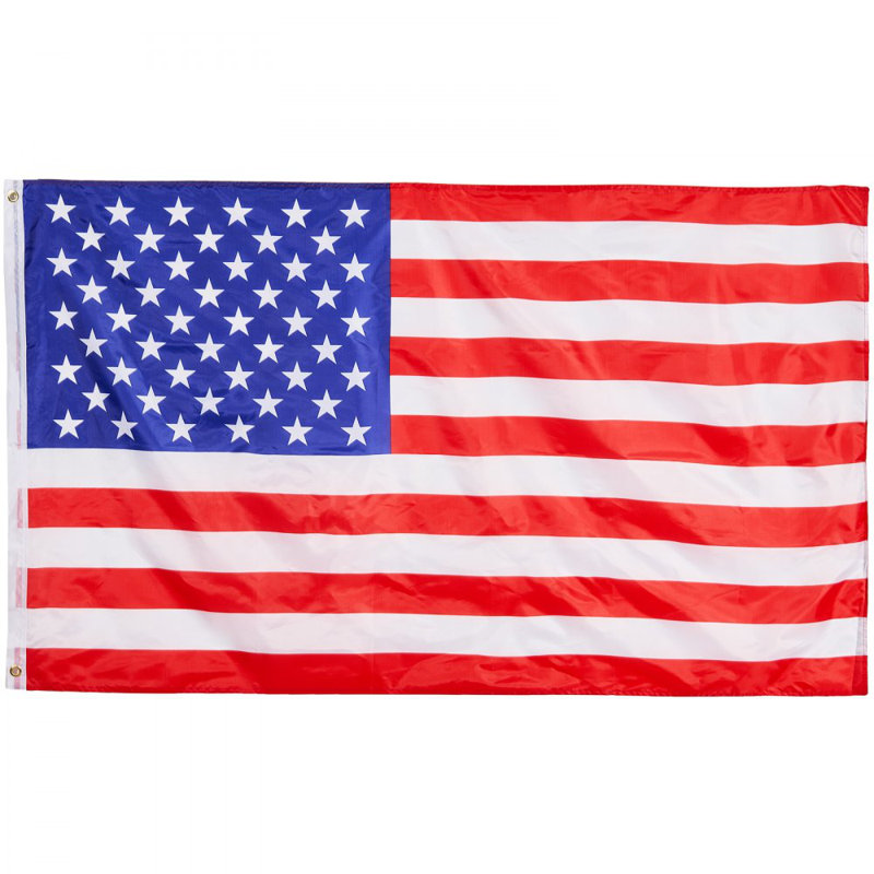 Mât de drapeau 25 pi télescopique américain, Argent