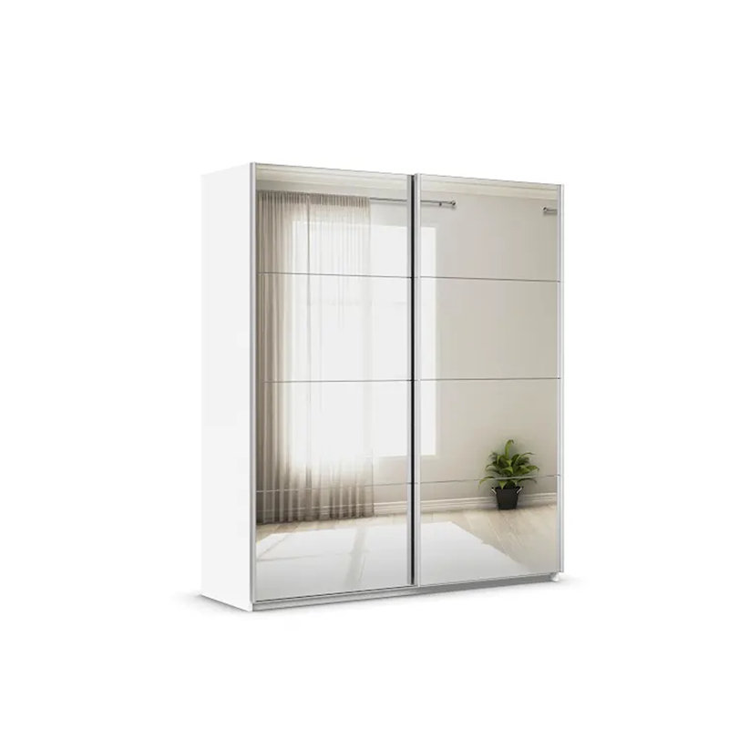 Caracas 3 Door Sliding Wardrobe, Basic, 210cm H x 181cm W x 62cm D, White