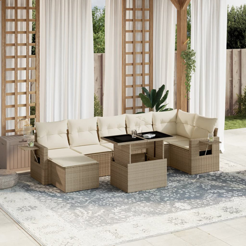 Vidaxl Garden Sofa Set Beige