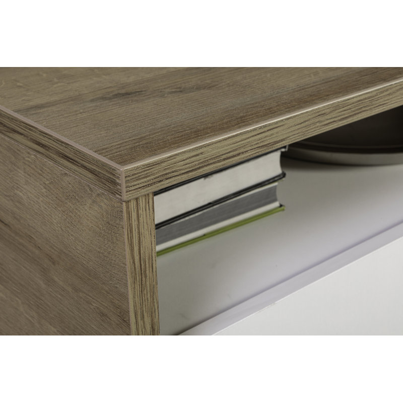 Dentro Frame Coffee Table with Storage, White