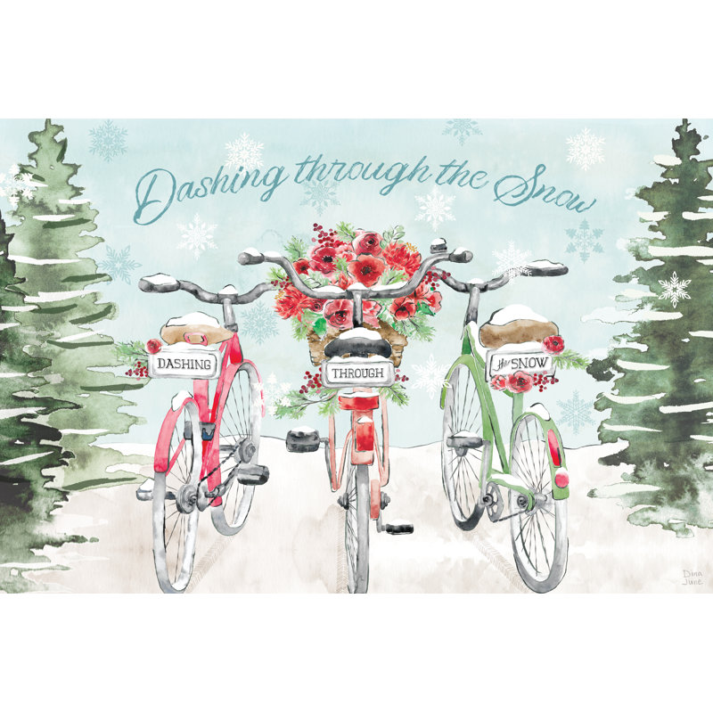 Holiday Ride I by Dina June - Wrapped Canvas Painting, 20cm H x 30cm W
