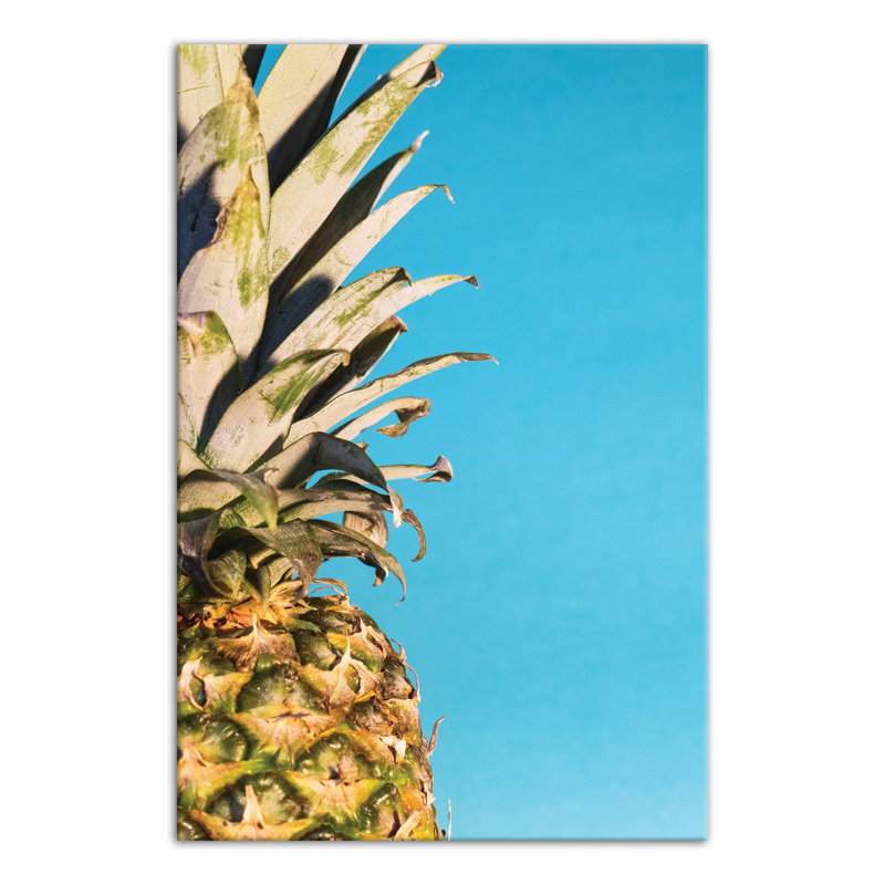 « large ananas », impression sur toile, reproduction d’art sur toile, H 18 po x l 12 po, Toile tendue